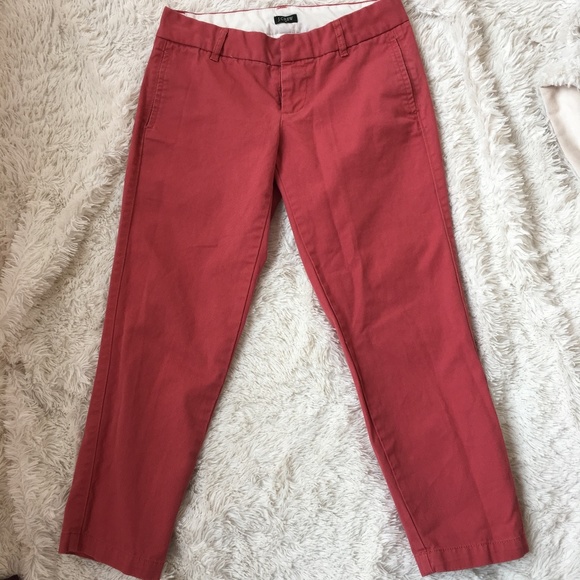 J.Crew: City Fit Cropped Nantucket Red Chinos - Picture 4 of 4